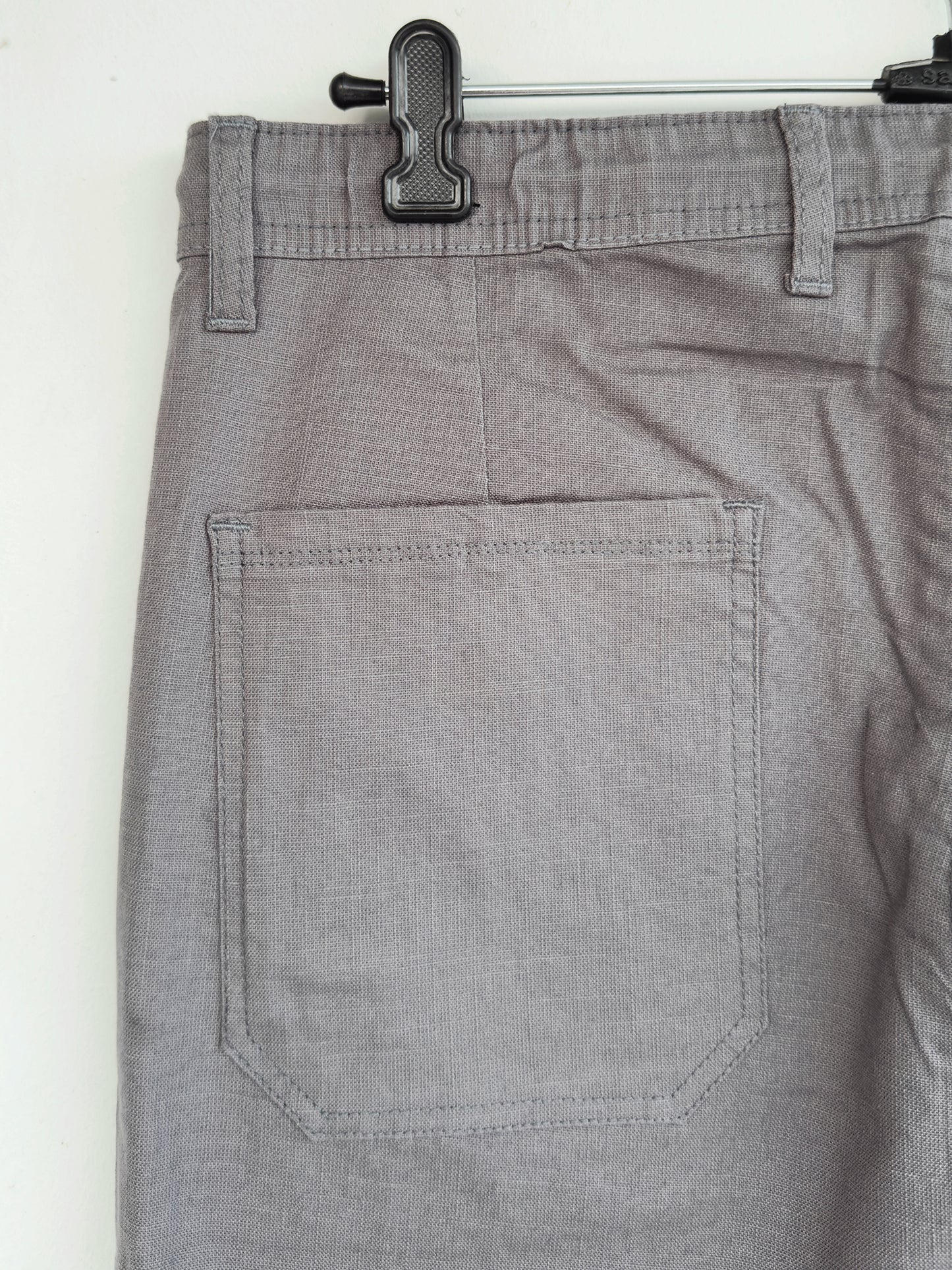 Men Dark Grey Cotton Regular Fit Pant