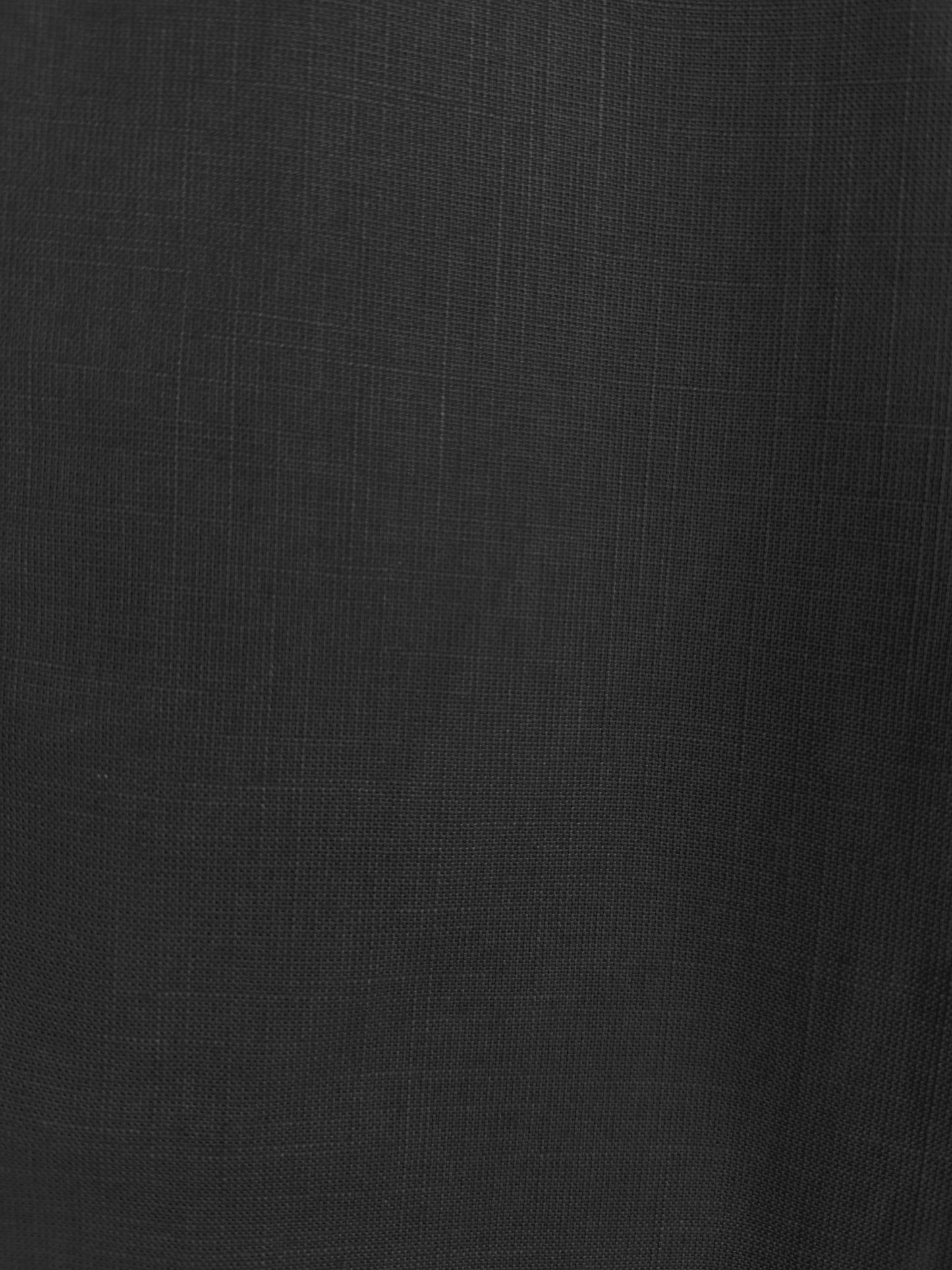 Men Black Cotton Regular Fit Pant