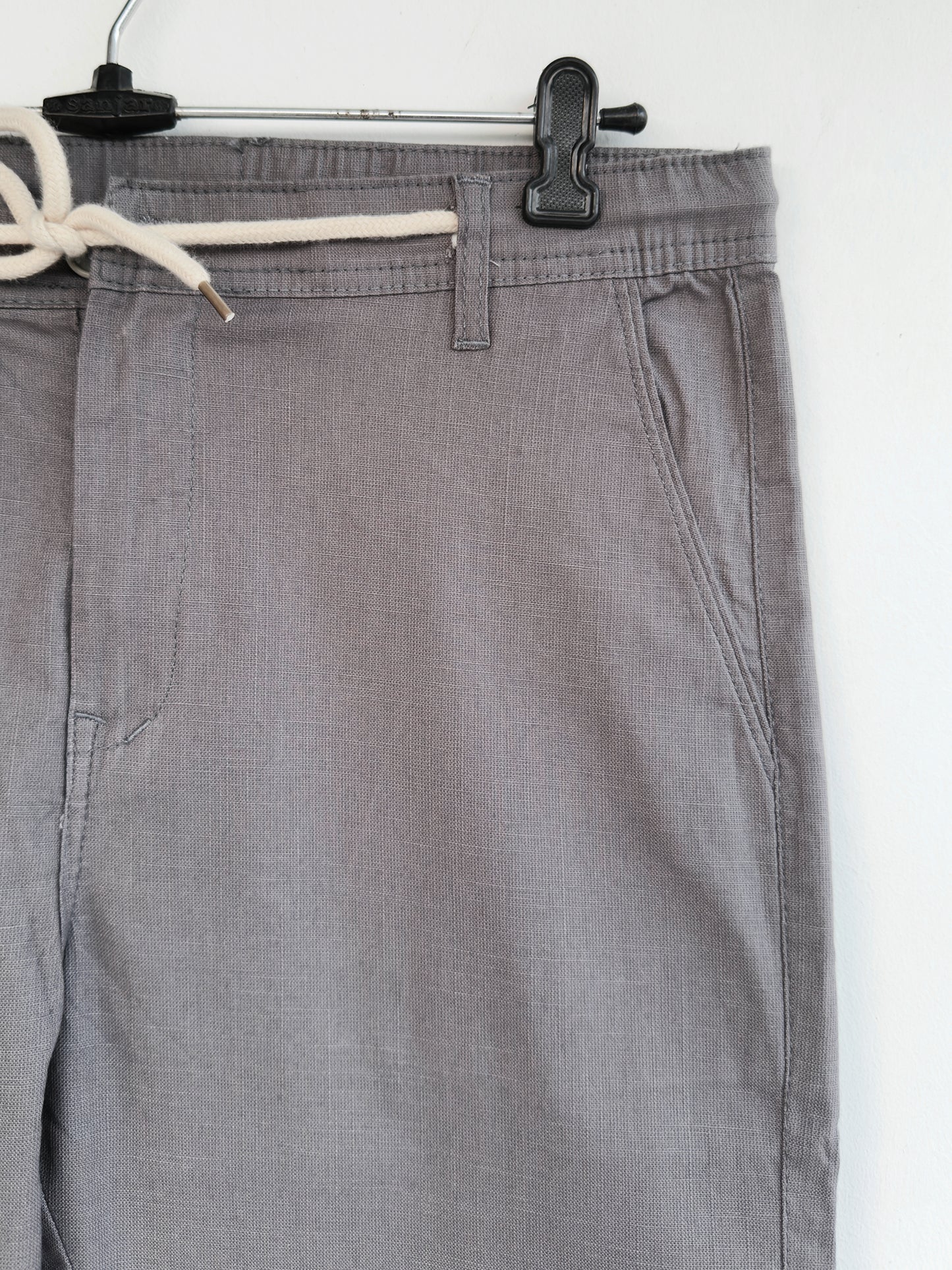 Men Dark Grey Cotton Regular Fit Pant