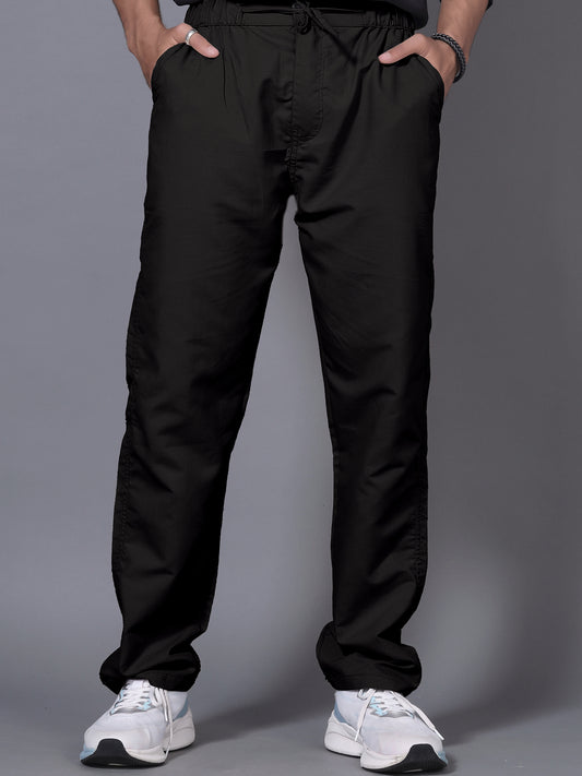 Men Black Drawstring Pant