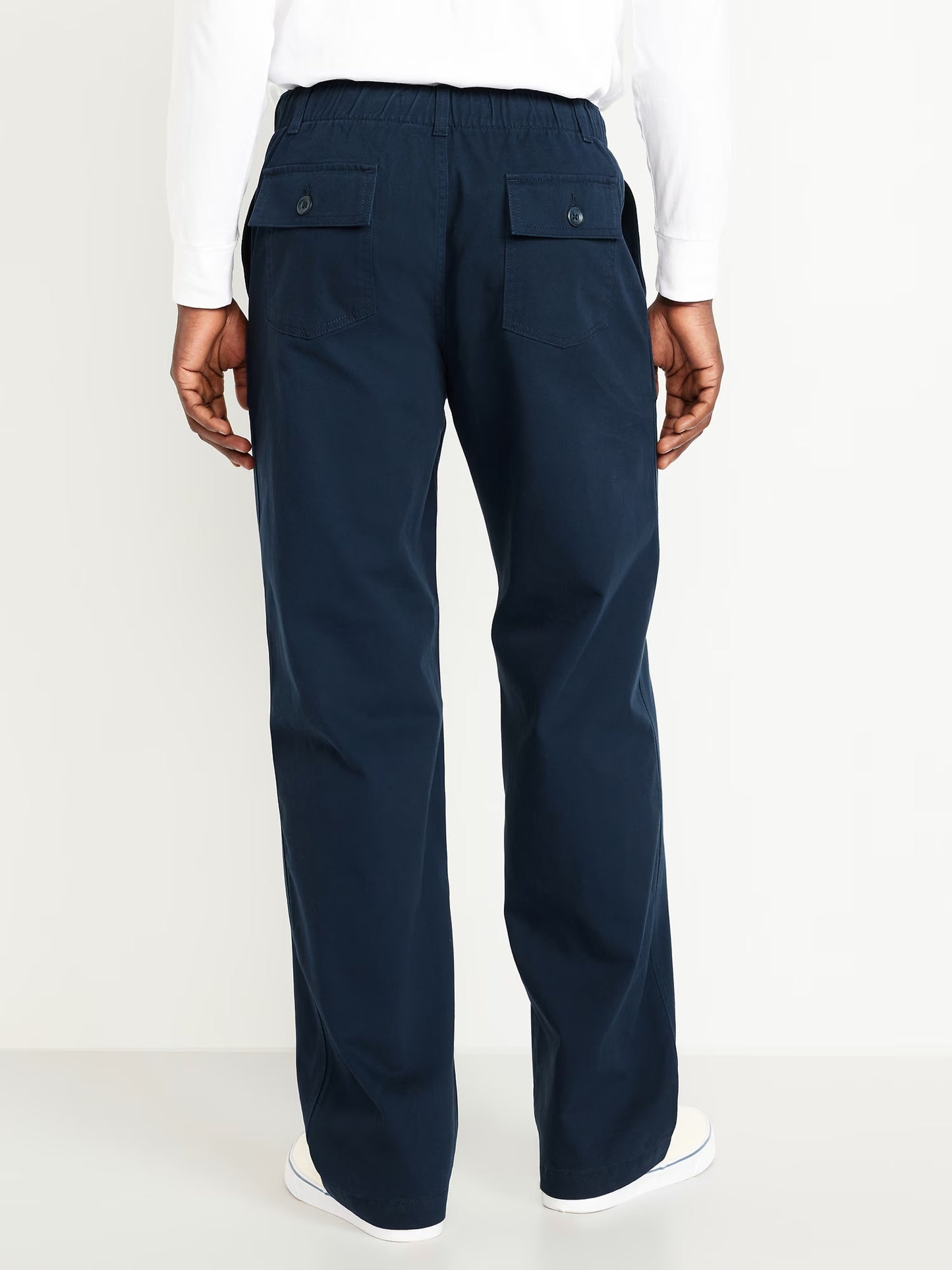Men Navy Baggy Pant